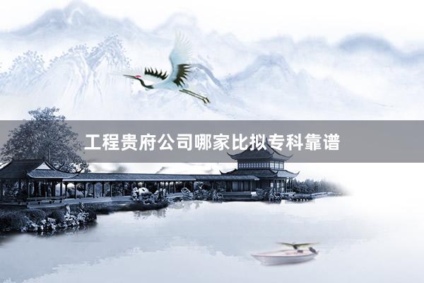 工程贵府公司哪家比拟专科靠谱